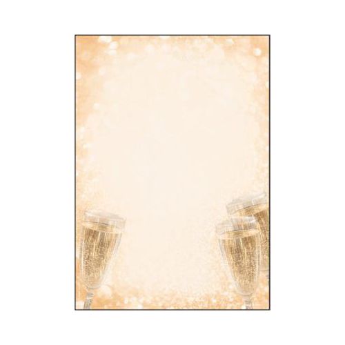4004360813962 - Motivpapier Champagner Motiv DIN A4 90 g qm 4004360813962 100 Blatt