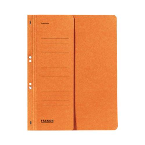 4014481501617 - Ösenhefter 80000516 A4 orange halber Vorderdeckel Recyclingkarton 250g 4014481501617 Falken