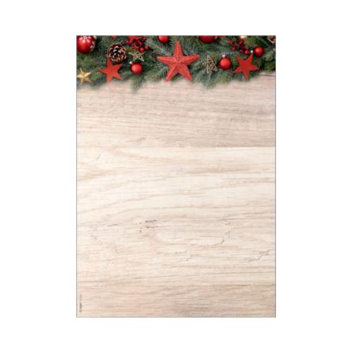 4004360778384 - motiv-Weihnachtsbriefpapier Weihnachtssterne Chalet Style DP442 A4 90g  4004360778384 Sigel