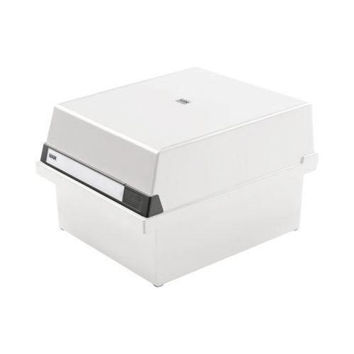 4012473954113 - Karteikasten 33 x 242 x 365 cm (B x H x T) DIN A4 quer 1300 Karten Polystyrol lichtgrau 2 Stützplatten