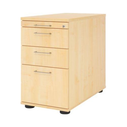 4032062185315 - Standcontainer Breno 13336 Utensilien- & Hängeregistraturschub B 428 x T 800 x H 720-760 mm Spanplatte Ahorn