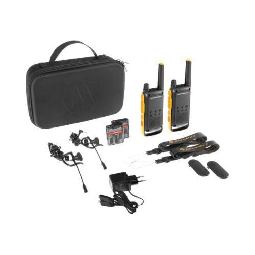 5031753007171 - Talkabout T82 Extreme - Twin Pack - tragbar - Two-Way Radio - pmr - 446 MHz - 16 Kanäle - Schwarz Gelb (Packung mit 2) (188069) (188069) - Motorola