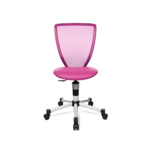 4014296976693 - Kinderdrehstuhl Titan Junior ohne Armlehnen Muldensitz Netzrücken pink alusilber