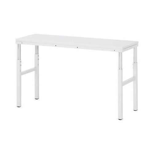 4040376889317 - Rau Basistisch Serie E manuell höhenverstellbar 22 mm Spanplatte mit Melaminbelag bis 450 kg B 1800 x T 700 x H 650-1000 mm lichtgrau