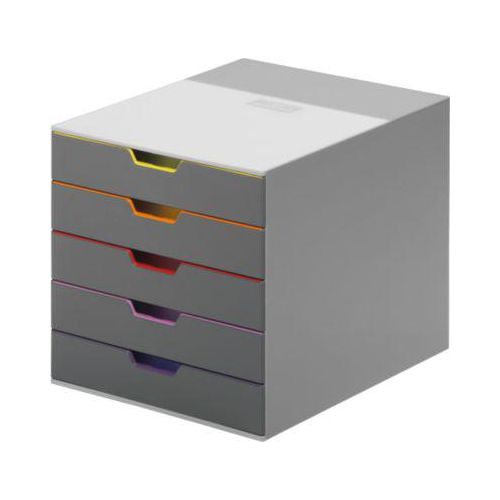4005546701608 - DURABLE Varicolor Schubladenbox ABS (Acrylnitril-Butadien-Styrol) Mehrfarbig 5 Schübe 292 x 356 x 28 cm