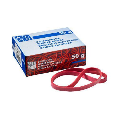 4007735075217 - Gummibänder 7521 6 x 200mm rot 50g Ø ca 125mm 4007735075217 Alco