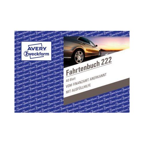 4004182002223 - AVERY Zweckform Fahrtenbuch Pkw mit Kraftstoffverbrauch Formularbuch 222 4004182002223 - AVERY Zweckform Fahrtenbuch Pkw mit Kraftstoffverbrauch Formularbuch 222