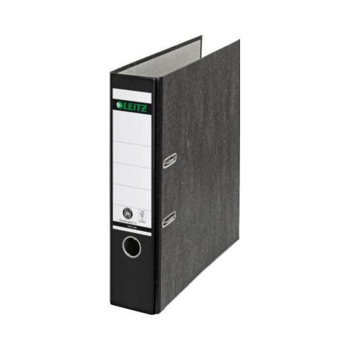 4002432359349 - LEITZ® Ordner 1080 DIN A4 Rückenbreite 80 mm Griffloch geklebtes Rückenschild klimaneutral Hartpappe 1 Stück schwarz