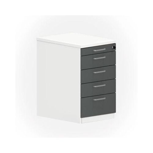 4250510884256 - Standcontainer NEVADA B 430 x T 600 x H 740 mm weiß dunkelgrau