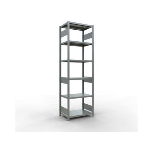 4004514283108 - Schulte Lagertechnik Fachbodenregal-Stecksystem MULTIplus 250 Grundregal Längenriegel 2500x750x500 mm 6 Böden verzinkt