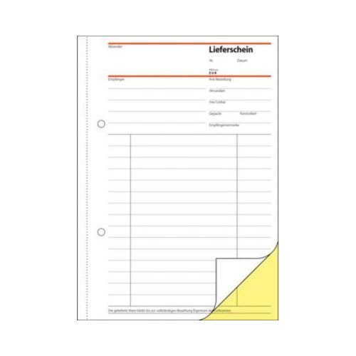 4004360910524 - Lieferschein SD011 mit Empfangsschein selbstdurchschreibend A5 hoch 4004360910524 Sigel