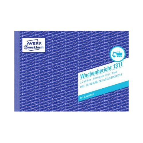 4004182013113 - ® - Wochenbericht din A5 quer nicht selbstdurchschreibend 1 Durchschlag 2 x 50 Bl 4004182013113 - ® - Wochenbericht din A5 quer nicht selbstdurchschreibend 1 Durchschlag 2 x 50 Bl
