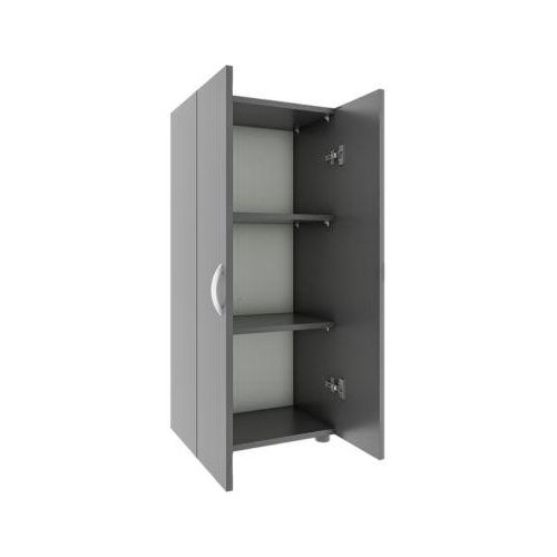 4051814420450 - Aktenschrank Ulas 3 Ordnerhöhen 2 Fachböden für ca 21 Ordner Flügeltüren B 490 x T 340 x H 1080 mm Holz anthrazit 4051814420450 - Aktenschrank Ulas 3 Ordnerhöhen 2 Fachböden für ca 21 Ordner Flügeltüren B 490 x T 340 x H 1080 mm Holz anthrazit