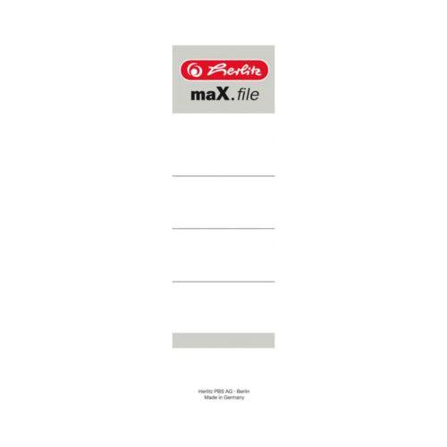 4008119743104 - Rückenschild maXfile 54 x 190 mm weiß zum einstecken 4008119743104 10 Stück