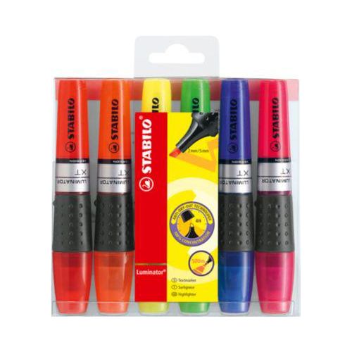4006381155069 - Textmarker STABILO LUMINATOR Etui 71 6 Set 6-farbig sortiert 2-5mm Keilspitze 4006381155069 6 Stück