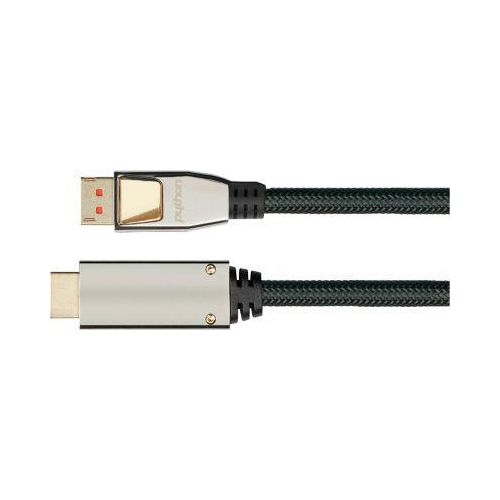 4014619715527 - DisplayPort 14 Kabel Good Connections Python® Serie bis 4K Vollmetallstecker & Nylongeflecht Länge 3 m schwarz 4014619715527 - DisplayPort 14 Kabel Good Connections Python® Serie bis 4K Vollmetallstecker & Nylongeflecht Länge 3 m schwarz