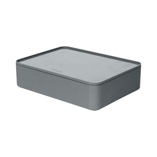 4012473111042 - Aufbewahrungsbox Smart Organizer ALLISON 1110-19 mit Deckel für A5 außen 260x195x68mm Kunststoff granite grey 4012473111042 H