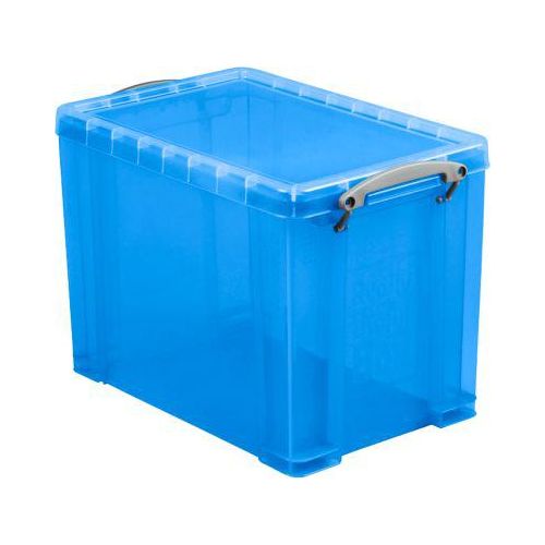 5060024802092 - Aufbewahrungsbox 19TB 19 Liter mit Deckel für A4 Hängemappen außen 395x255x290mm Kunststoff blau transparent 5060024802092 R