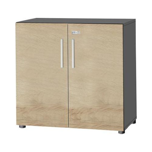 4250510813010 - Select Schrank SET UP 2 OH abschließbar B 800 x T 420 x H 744 mm graphit Wildeiche
