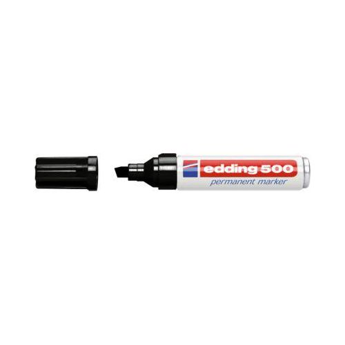 4004764329625 - edding 500 Permanentmarker Breit Keilspitze 2 - 7 mm Schwarz Nachfüllbar Wasserbeständig 4004764329625 - edding 500 Permanentmarker Breit Keilspitze 2 - 7 mm Schwarz Nachfüllbar Wasserbeständig