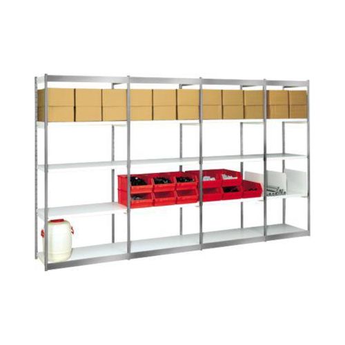 4044917422308 - Endseite Stora 100 HxT 190x40cm für 5 Böden Rahmenfarbe silbe 4044917422308 - Endseite Stora 100 HxT 190x40cm für 5 Böden Rahmenfarbe silbe