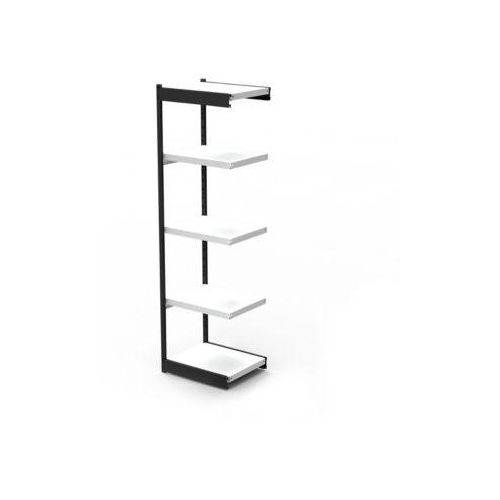 4044917039209 - Büro-Regalsystem ohne Rückwand Regalhöhe 1900 mm Eck-Anbauregal Breite x Tiefe 670 x 300 mm kaiserkraft