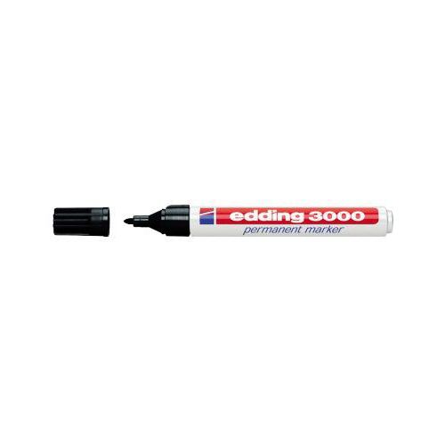 4004764007967 - edding 3000 Permanentmarker Mittel Rundspitze 15 - 3 mm Schwarz Nachfüllbar Wasserbeständig