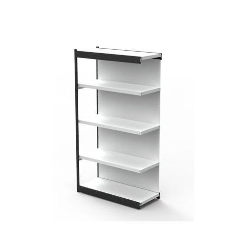 4044917041608 - Stahlregal PROGRESS 2000 Regalfeld Rückwand H 1900 x B 1000 x T 300 mm Rahmen schwarz