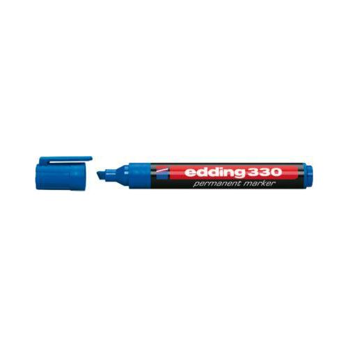 4004764390816 - edding 330 Permanentmarker Breit Keilspitze 1-5 mm Blau Nachfüllbar Wasserbeständig