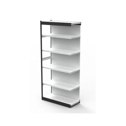 4044917043602 - Büro-Regalsystem mit Rückwand Regalhöhe 2250 mm Anbauregal Breite x Tiefe 750 x 300 mm kaiserkraft