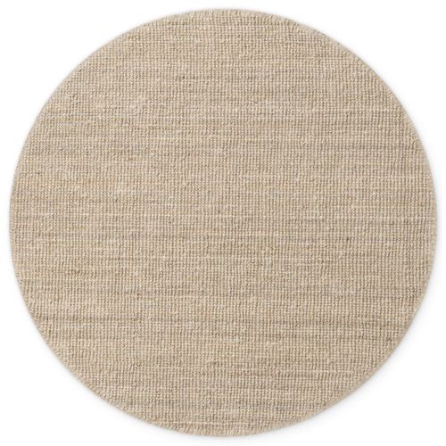 4255636646481 - NYVI Teppich Bouclé - Pflegeleicht Für Fußbodenheizung Strapazierfähig GrößeØ 200 cm FarbeNatur Elfenbein Weiß