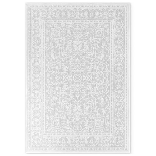 4255636649468 - NYVI Teppich Duet - Wetterfest UV-beständig Für Innen und Außen Größe80x250 cm FarbeWeiß Grau Kona