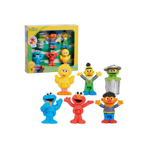 0886144578847 - Just Play 57884 - Sesamstraße - Figurenset Nachbarschaftsfreunde 6er-Pack
