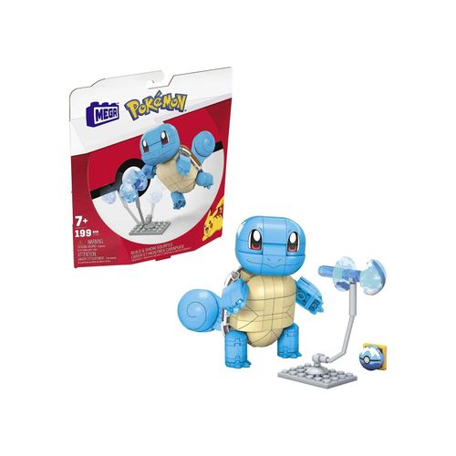 0887961971538 - MegaBloks Konstruktionsspielzeug MEGA Pokémon-Bauspielzeug-Set Build & Show Schiggy für Kinder