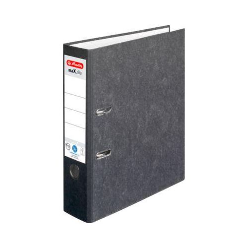 4008115171802 - Ordner herlitz maXfile nature DIN A4 Rückenschild geklebt Hartpappe Rückenbreite 80 mm schwarz 1 Stück