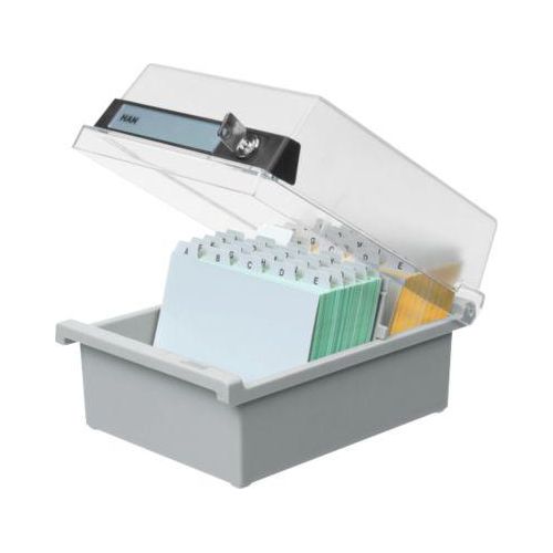 4012473967151 - - Karteikasten Special Edition 133 x 123 x 25 cm (b x h x t) din A7 quer 800 Karten Polystyrol lichtgrau 1 Stützplatte