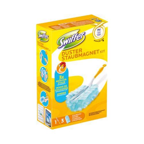 8700216676977 - Staubmagnet Starterkit Swiffer® mit Komfortgriff 3 Einsatz-Staubtücher
