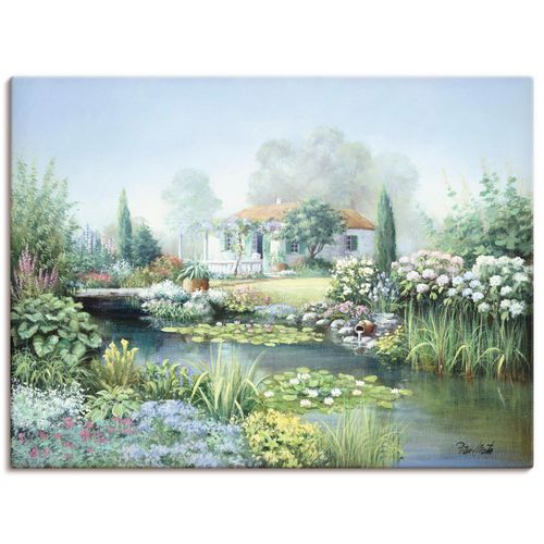 4055327482806 - Wandbild ARTLAND Schatzgarten Bilder Gr B H 40 cm x 30 cm Leinwandbild Garten Querformat 1 St grün Bild Leinwandbild Kunstdrucke Bilder als Leinwandbild Wandaufkleber oder Poster in versch Größen