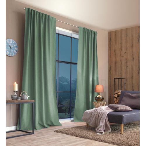 4056751546508 - Vorhang HOME BASICS ESKIMO mint B135cm H175cm Polyester Gardinen Thermoschal Multifunktionsband 4056751546508 - Vorhang HOME BASICS ESKIMO mint B135cm H175cm Polyester Gardinen Thermoschal Multifunktionsband