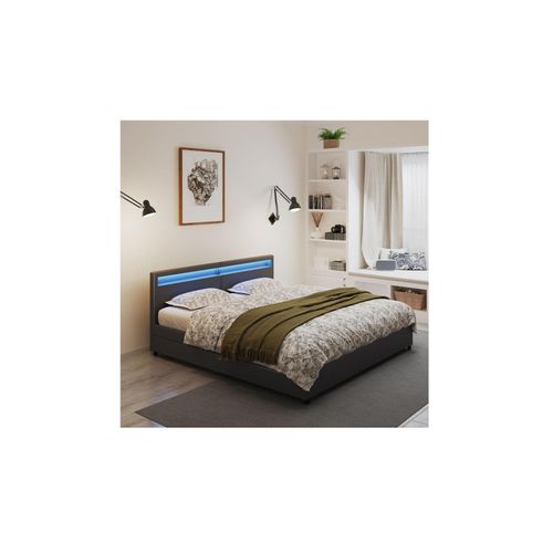 4058166270818 - HOME DELUXE Familienbett mit Schubladen NUBE - 270 x 200 cm mit Matratze Schwarz 4058166270818 - HOME DELUXE Familienbett mit Schubladen NUBE - 270 x 200 cm mit Matratze Schwarz