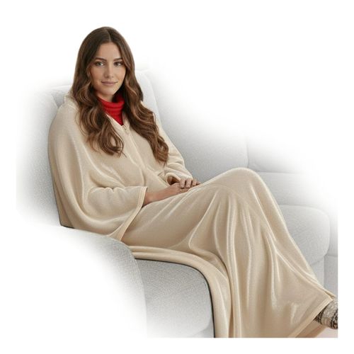 4255636669992 - NYVI Ärmeldecke NYVICozy - Kuscheldecke mit Ärmeln - TV Blanket mit Reißverschluss für Erwachsene & Kinder - TV Decke mit Ärmeln FarbeBeige 4255636669992 - NYVI Ärmeldecke NYVICozy - Kuscheldecke mit Ärmeln - TV Blanket mit Reißverschluss für Erwachsene & Kinder - TV Decke mit Ärmeln FarbeBeige