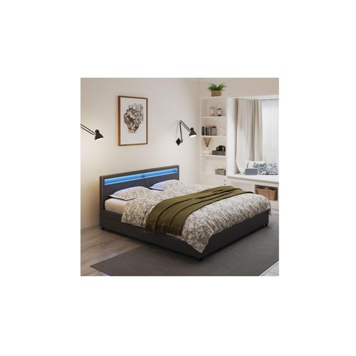 4058166270825 - HOME DELUXE Familienbett mit Schubladen NUBE - 270 x 200 cm ohne Matratze Schwarz 4058166270825 - HOME DELUXE Familienbett mit Schubladen NUBE - 270 x 200 cm ohne Matratze Schwarz