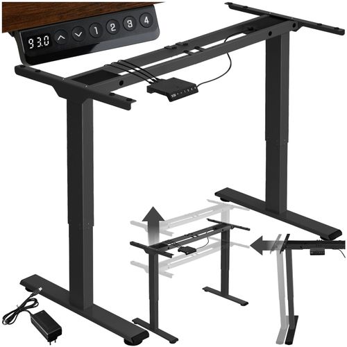 4061173206183 - tectake® Tischgestell elektrisch höhenverstellbar breitenverstellbar 110 - 168 x 60 x 70 - 119 cm