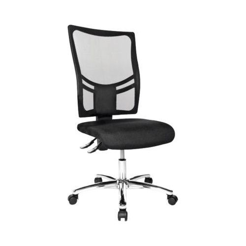 4014296247854 - Bürostuhl NETZ POINT 100 ohne Armlehnen Knierolle atmungsaktive Rückenlehne schwarz