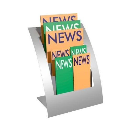 4044917404304 - Tisch-Prospektständer Varia A4 5 Fächer alusilber 4044917404304 - Tisch-Prospektständer Varia A4 5 Fächer alusilber