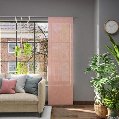 4006470481369 - Schiebegardine NEUTEX FOR YOU Libre-ECO Gr 1 orange (koralle) B60cm H245cm Jacquard Polyester Gardinen 60 x 245 cm (B x H)