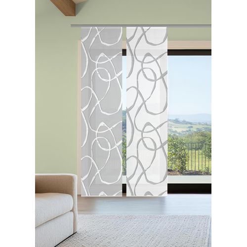 4056751541893 - Schiebegardine VISION S OPHELIA KOMBI grau B60cm H260cm Polyester Gardinen SchiebevorhangBambusoptikDigitaldruckSET 4056751541893 - Schiebegardine VISION S OPHELIA KOMBI grau B60cm H260cm Polyester Gardinen SchiebevorhangBambusoptikDigitaldruckSET