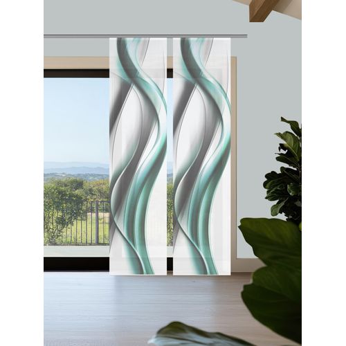 4056751541558 - Schiebegardine VISION S CARA mint B60cm H260cm Polyester Gardinen SchiebevorhangBambusoptikDigitaldruckSET 4056751541558 - Schiebegardine VISION S CARA mint B60cm H260cm Polyester Gardinen SchiebevorhangBambusoptikDigitaldruckSET