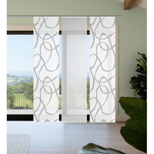 4056751541817 - Schiebegardine VISION S OPHELIA grau B60cm H260cm Polyester Gardinen SchiebevorhangBambusoptikDigitaldruckSET 4056751541817 - Schiebegardine VISION S OPHELIA grau B60cm H260cm Polyester Gardinen SchiebevorhangBambusoptikDigitaldruckSET