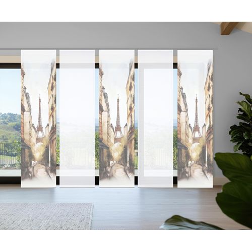 4056751541428 - Schiebegardine HOME IN GREEN FRANCQ beige (natur) B60cm H245cm Polyester Gardinen Bambusoptik SET recycelt Digitaldruck 4056751541428 - Schiebegardine HOME IN GREEN FRANCQ beige (natur) B60cm H245cm Polyester Gardinen Bambusoptik SET recycelt Digitaldruck